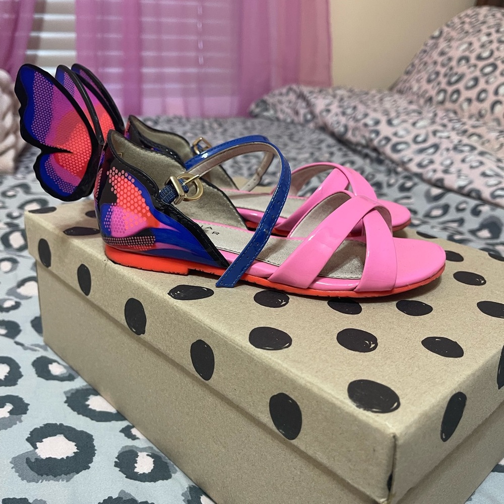 AUTHENTIC girls Sophia Webster mini Webster butterfly sandals